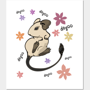 Degu Degoo Flowers Posters and Art